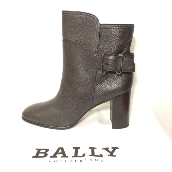 BALLY SWITZERLAND DEIDA CHOCOLATE BOOTIE - Picture 3 of 8